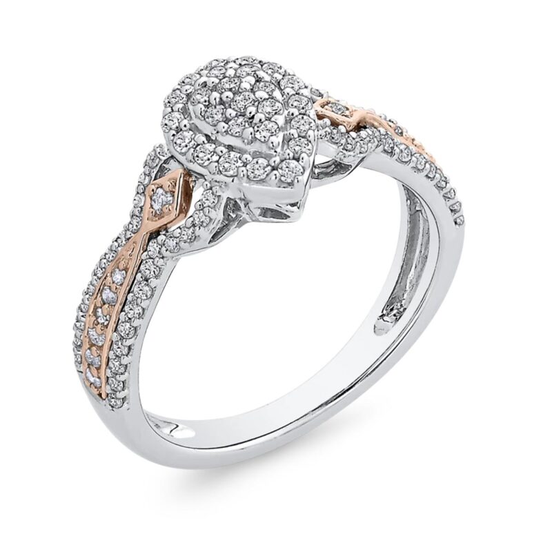 Silber Wacholder Diamant Ohrringe